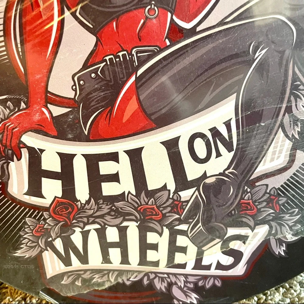 NEW Heavy Duty Steel Hell On Wheels Metal Sign